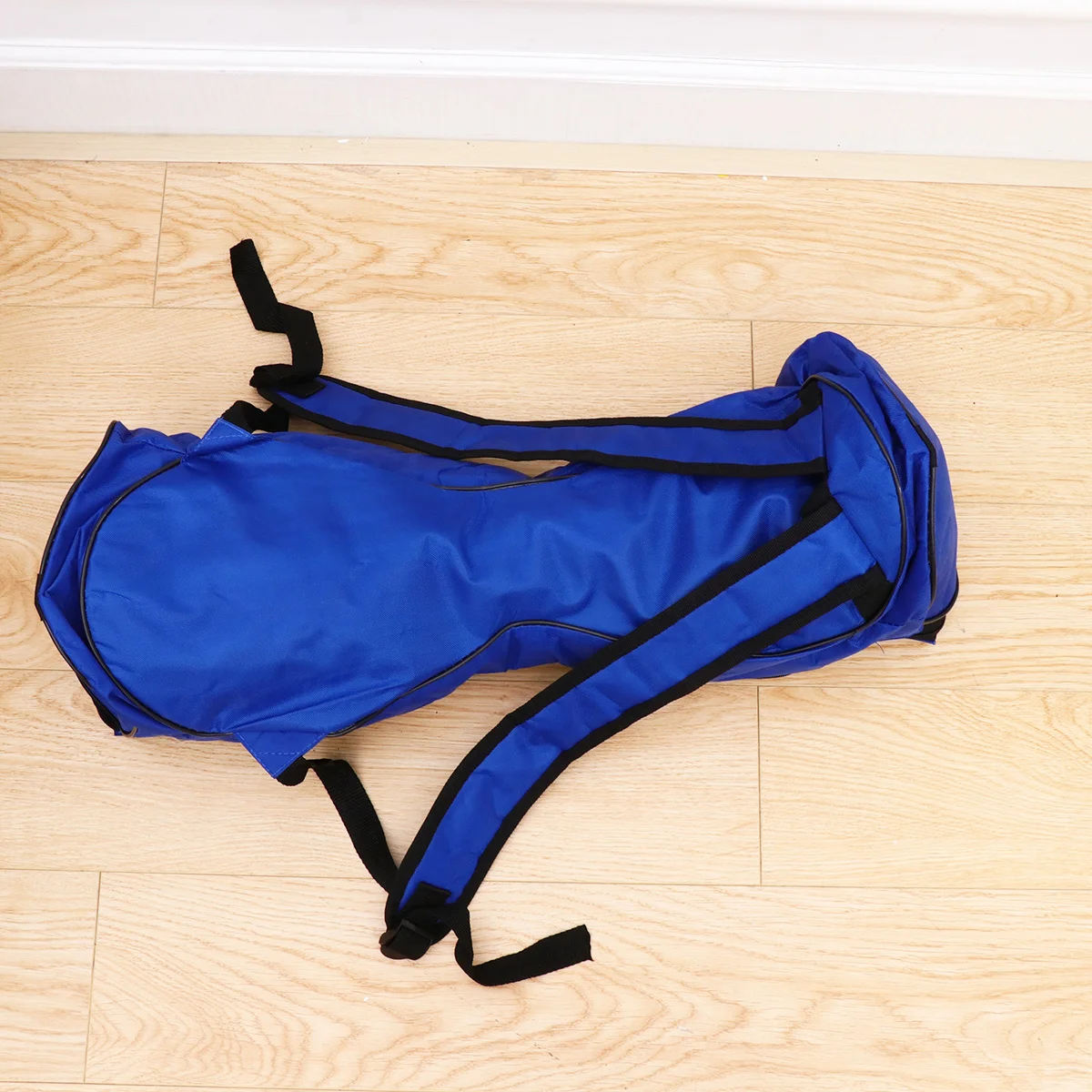 

1pc 8 Inch Balance Bike Backpack Dual Use Tote Bag Adjustable Straps Outdoor Large Capacity Thick Pouch For Safe Transport