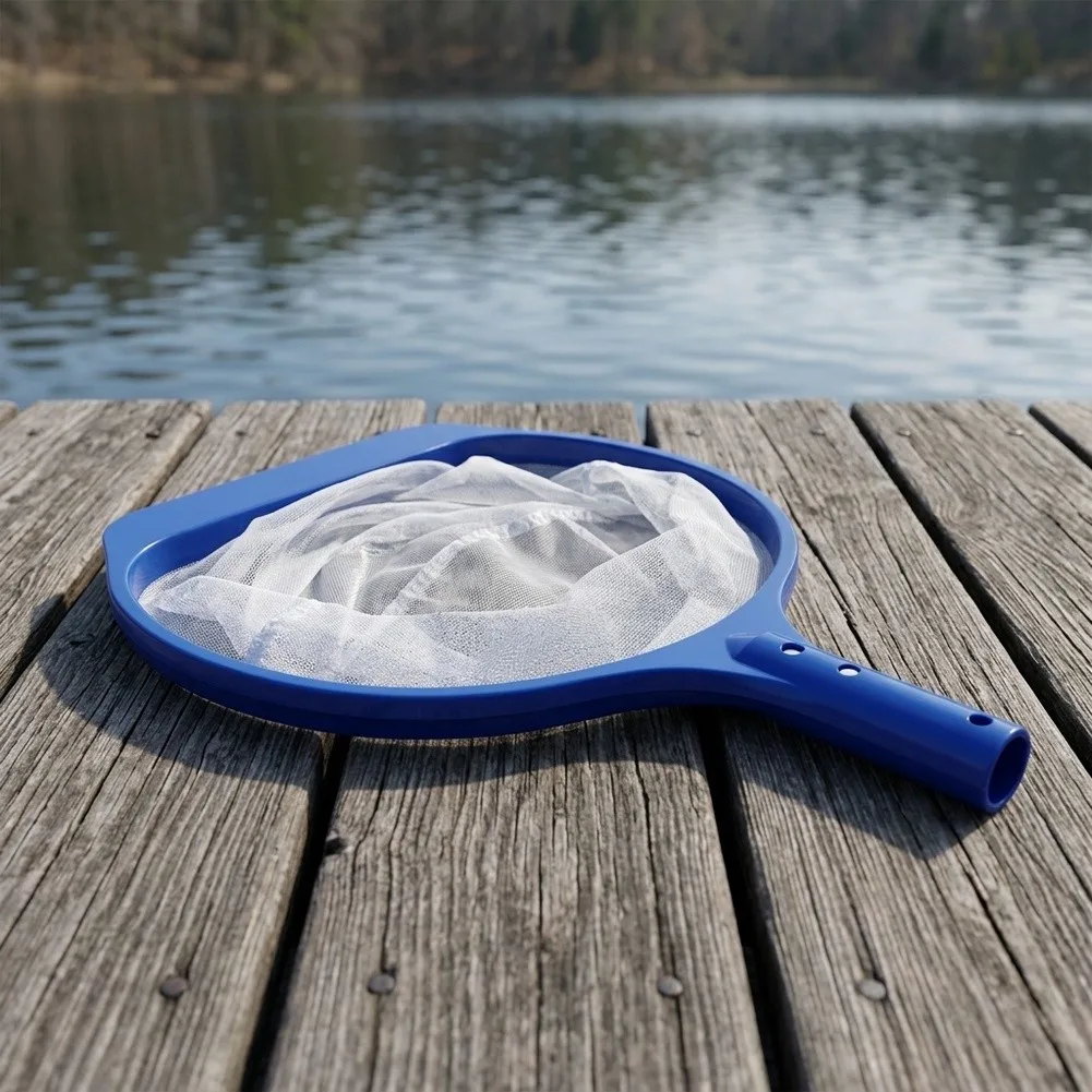 Debris Removal Pond Cleaning Tool 13 Inches Fine Mesh Skimmer Gentle Plastic Frame Safe For Vinyl Liners Easy Maneuverability
