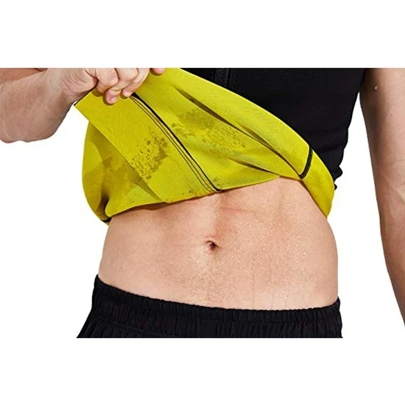 Entrenador de cintura moldeador de cuerpo para hombre, traje de Sauna, chaleco para el sudor, ropa interior adelgazante, camisa para perder peso, quemador de grasa, camisetas sin mangas de entrenamiento, ropa moldeadora