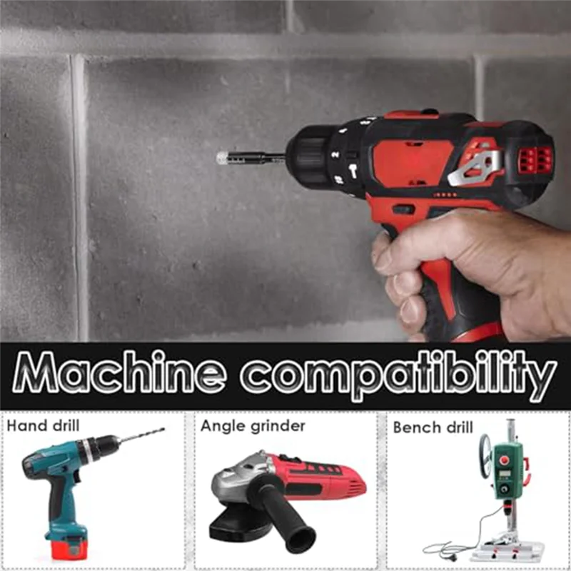 A53Q-10 Uds juego de brocas de diamante seco para granito mármol vidrio no para madera 3/16 pulgadas 1/4 pulgadas 5/16 pulgadas 3/8 pulgadas 1/2 pulgadas B