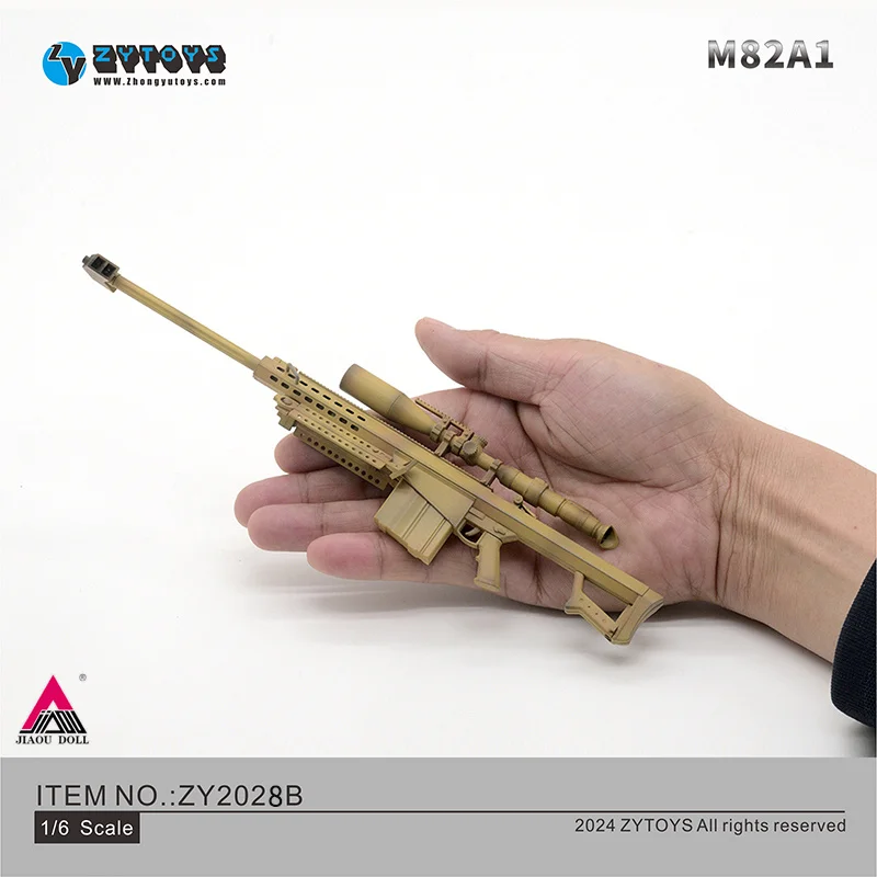 ZYTOYS ZY2028 1/6 M82A1 Scharfschützengewehr 24 cm ABS Gun Waffe Modell Fit 12'' Soldat Action Figur Körper Puppen Szene Zubehör