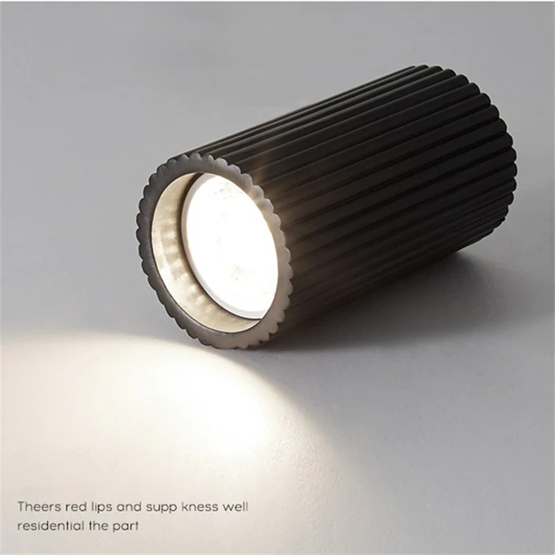 Nordic Resin Downlight Gu10 Ceiling Lamp for Living Room Corridor Aisle Entrance Round Simple Interior Decor Lighting Fixture