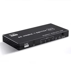 8K@60 HDMI Switch 4x1 4 in 1 Out Display Video Converter 2K@144Hz 4K@120Hz HDMI 2.1 3D HDR for PS5 Xbox Laptop PC To TV Monitor