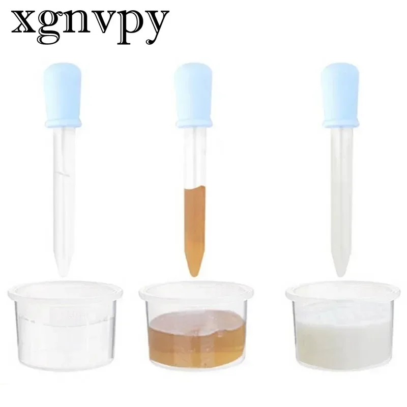 Xgnvpy 5Ml Kind Baby Druppelaar Medicijnvoeder Kind Apparaat Siliconen Pipet Vloeibare Voedsel Plastic Baby Gebruiksvoorwerpen 3 Stuks