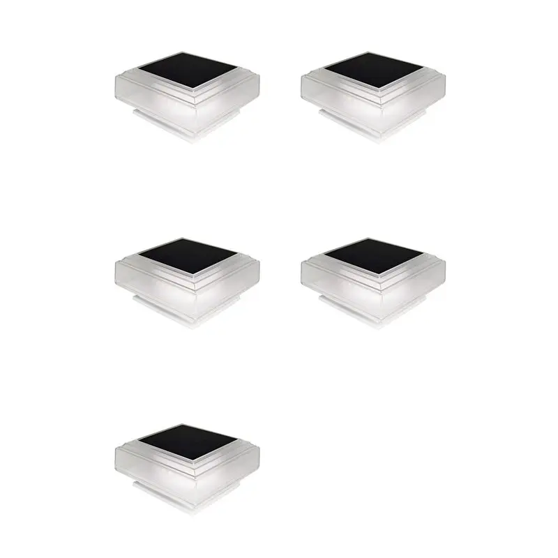 

AB41-5X Solar Post Cap Lights Outdoor Deck Fence Post Lights Solar Powered Waterproof Fence Post Lights