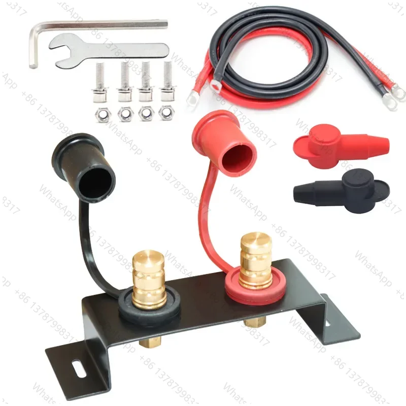 Battery Jump Post Starter Terminal Relocation Remote Battery Terminals Charging Tool Battery Relocation Kit for Rv Truck