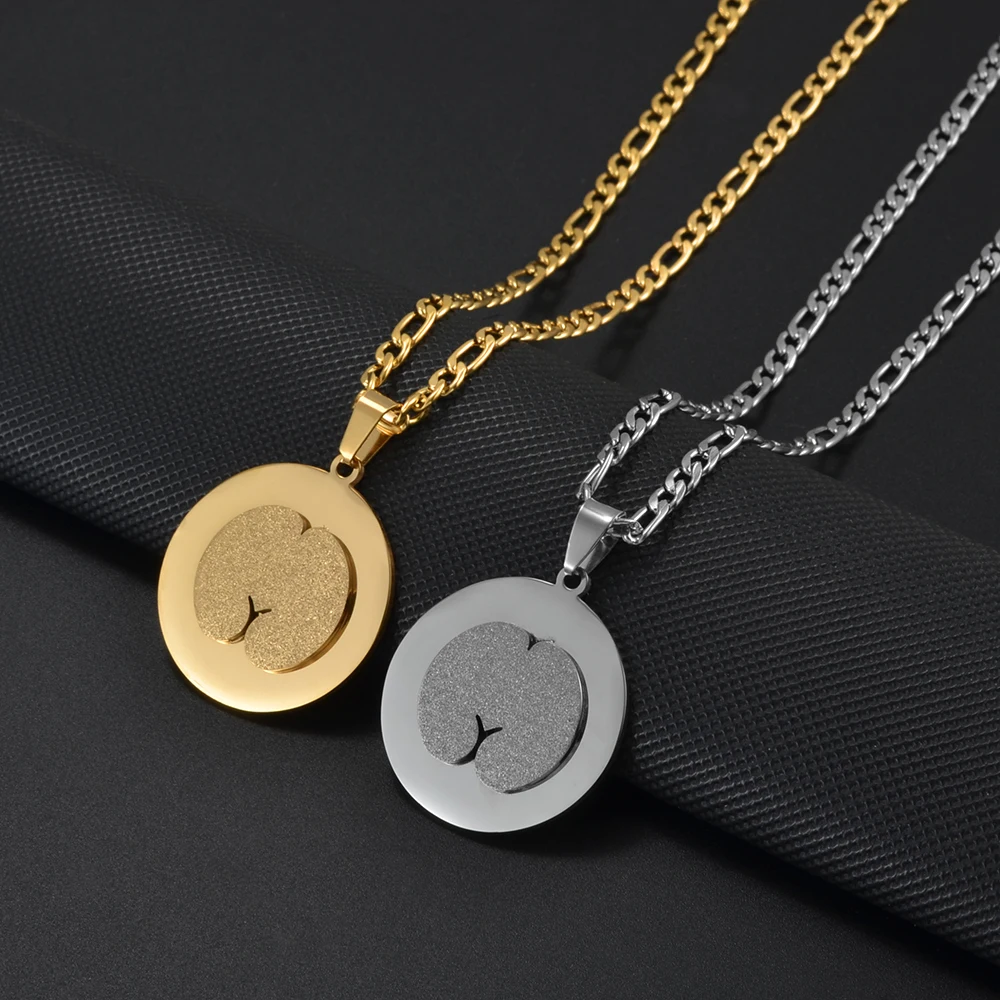 1 قطعة سيشيلز كوكو دي مير 3 سنتيمتر قلادة القلائد الفولاذ المقاوم للصدأ للنساء الرجال المجوهرات # 561362 #4