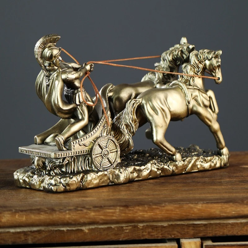

Medieval Soldier Sculpture, Retro Knight Statue, Home Decoration Resin Retro Decoration, Roman Driving