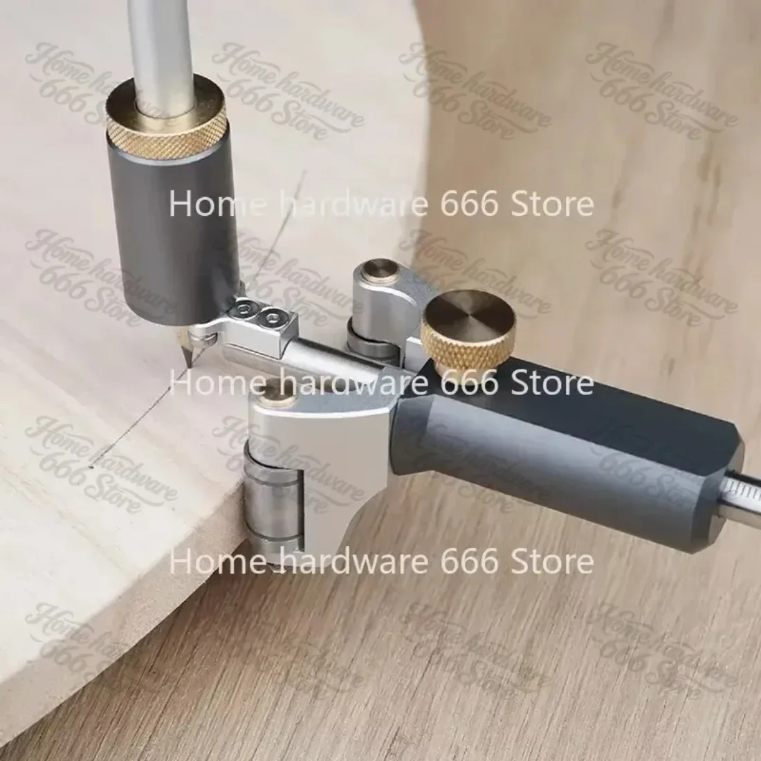 Woodworking Straight Line Arc Dual-Purpose Scriber Parallel  Multi-Function Scribing Tool Drawing Outline Gauge