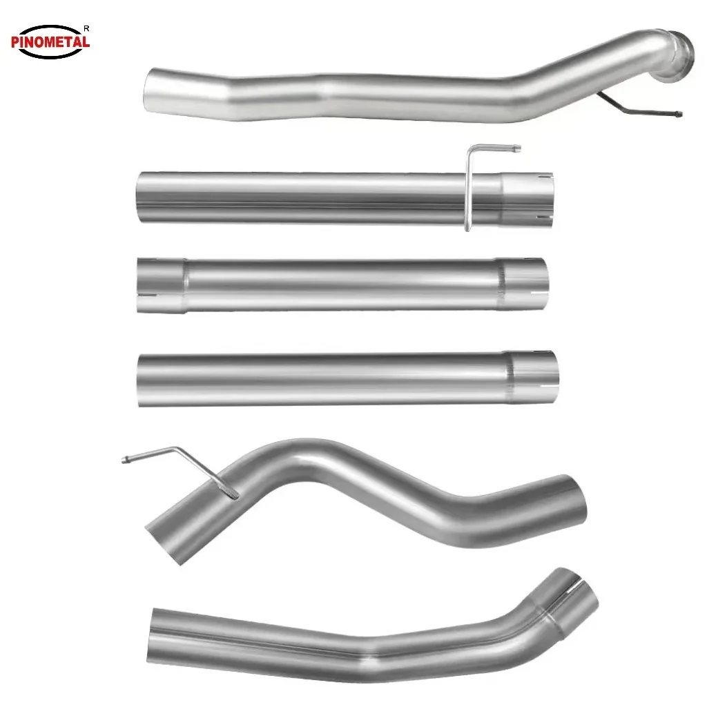 4 Inch Stainless Steel Pickup Exhaust Pipe For 2010-2012 DPF Delete Dodge Cummins 6.7L Exhaust System No Muffler