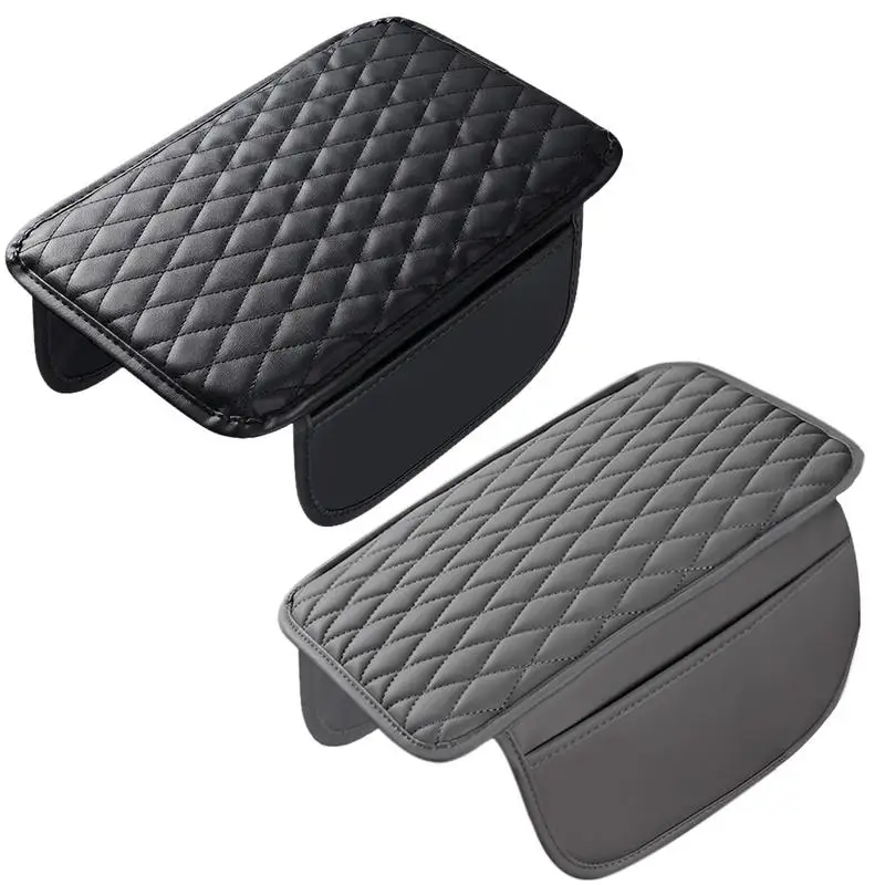 Car Arm Rest Cushion Universal Center Console Protection Cover Anti Scratch Auto Armrest Box Pad with Storage Pocket