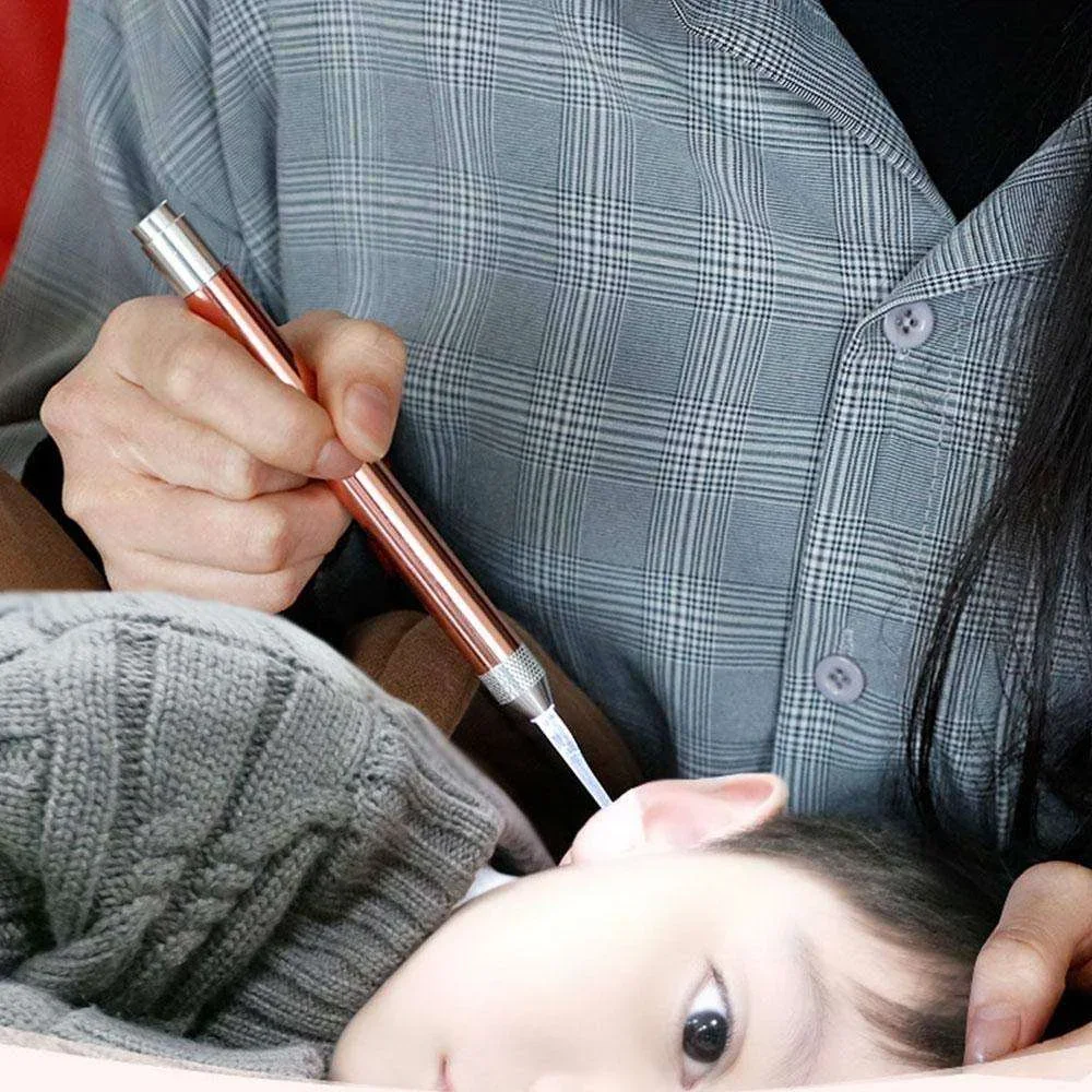 1Set Luminous Ear Cleaner Spoon LED Flash Light Visual Children Ear Wax Picker Remover Tool Device For Ear Cleaning Care