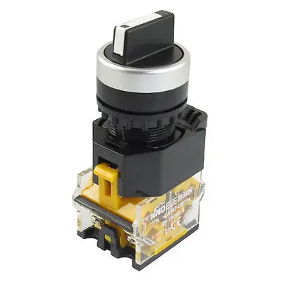 AC 415V 10 Amp 2NO 4-Terminal 3-Position Selector Momentary Push Button Switch
