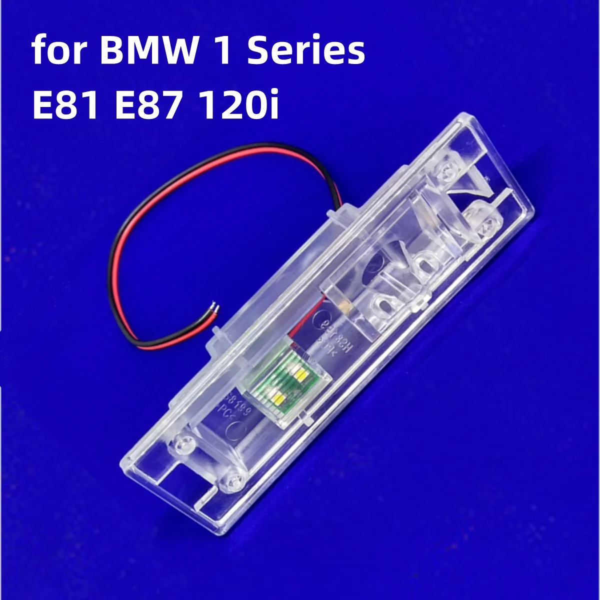 Für BMW 1er E81 E87 120i Auto-Rückfahrkamera-Halterung, Halterung, Kennzeichenbeleuchtung, Gehäuse mit LED-Licht