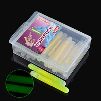 FISH KING 15PCS Starlight Fishing Light Stick Fireflies 4.5*3.9 Fishing Float Rod Light Luminous Sticks Fishing Tackle
