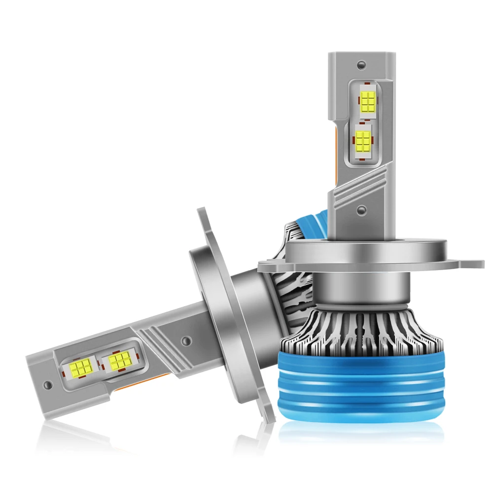 Roadsun 2PCS H4 Fern- und Abblendlicht-Scheinwerfer-LED-Autolampen High Power 180W Einzelnes Kupferrohr 20000LM Autolampen 6000K