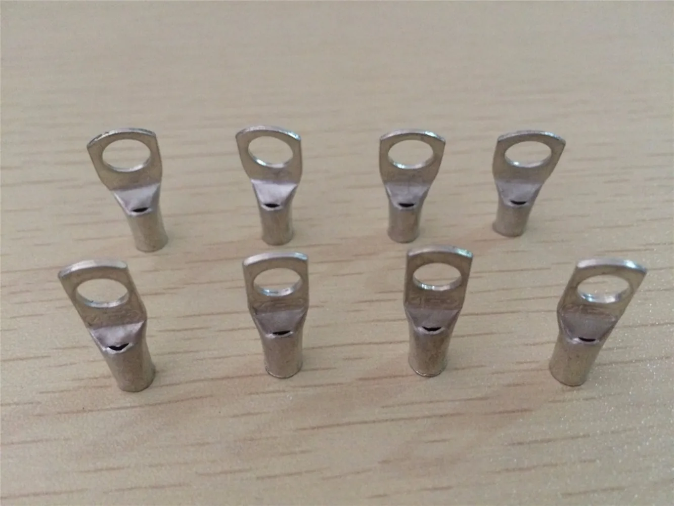 100pcs SC4-4 SC4-5 SC4-6 Tin Plated Copper Cable lugs Terminal Connector Copper Wiring Terminal Copper Nose Snapshot