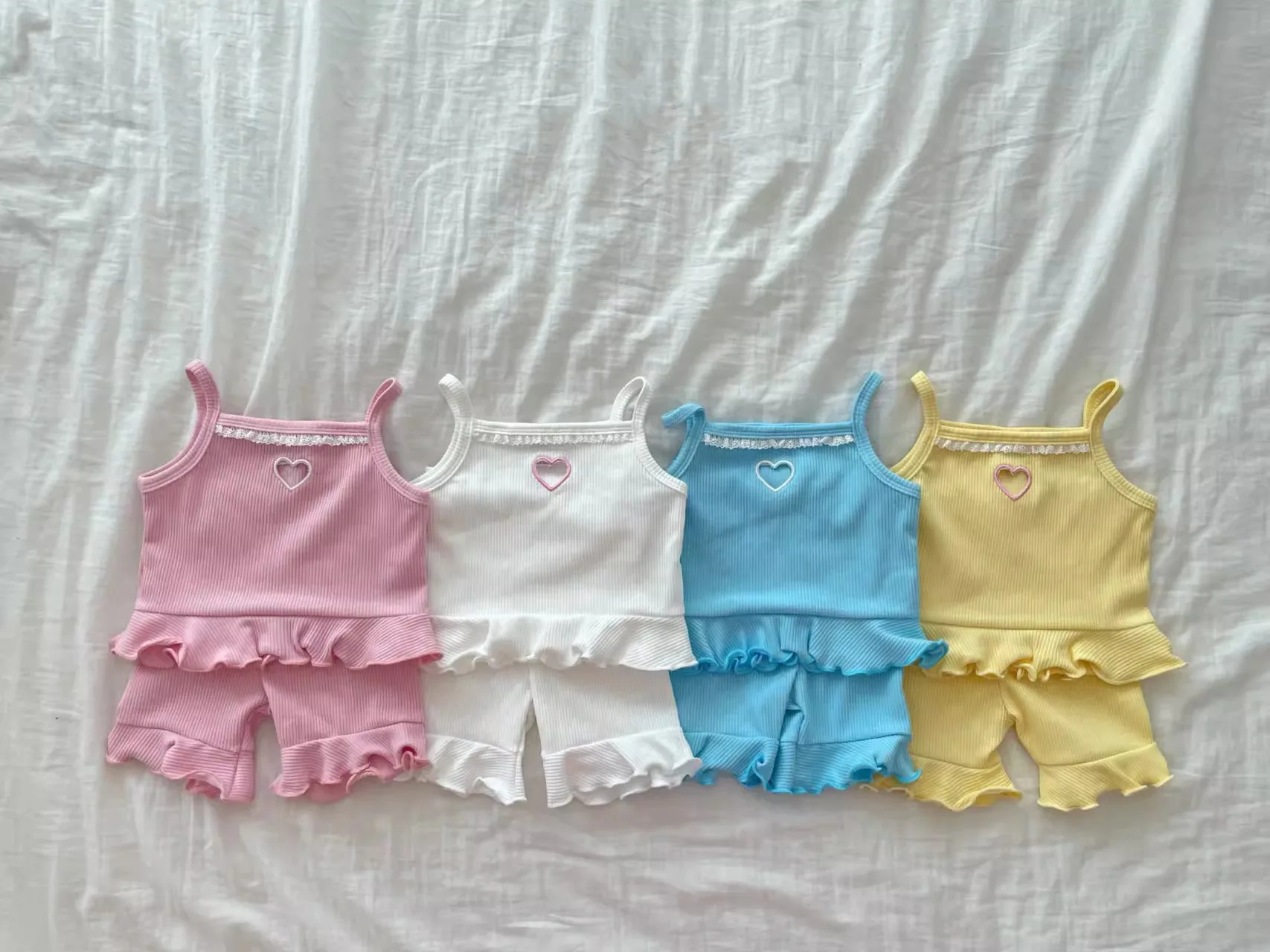 2026 Summer Baby's Sets New Product Girl's Thin CottonT-shirt Pants Set Comfortable Toddler Baby Clothing Set