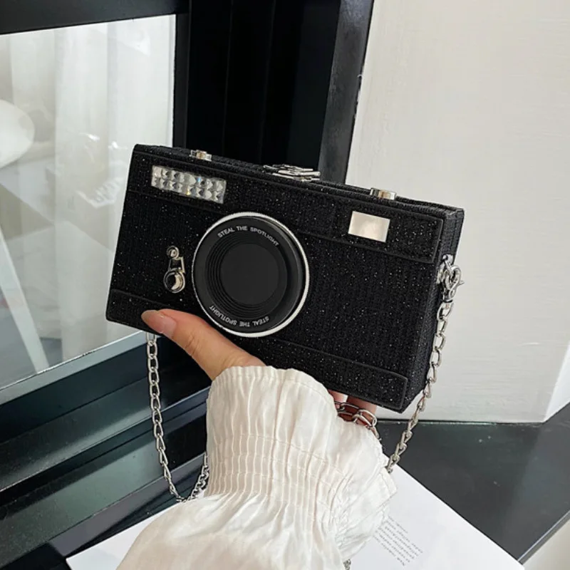 

Trendy Cartoon Camera Bag Chain Strap Bag Crossbody Bags for Woman Shoulder Bags Purse and Handbags Designer Bag Сумка Женская