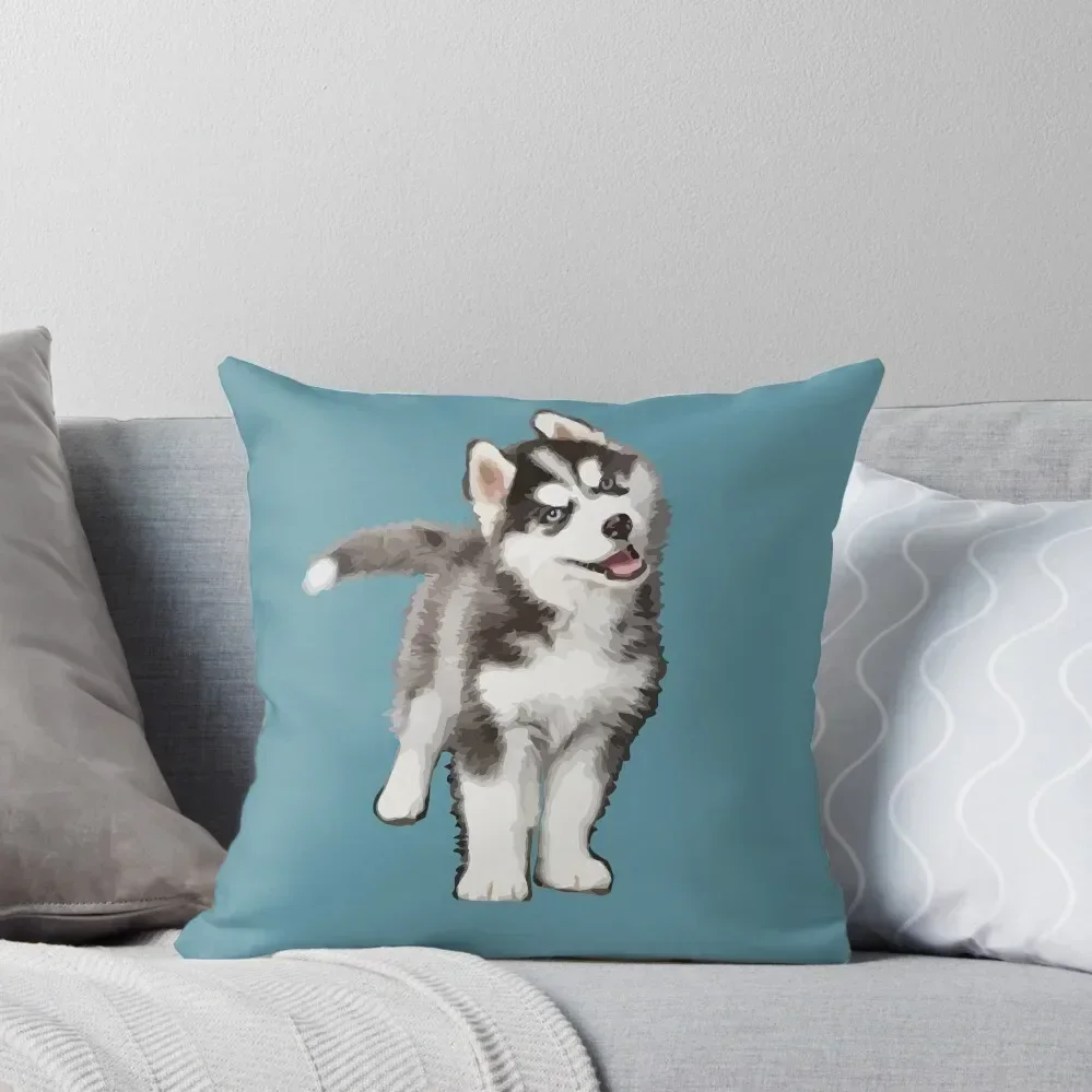 

Pomsky Portrait - Pomsky Lover Gift - Cute Puppy Throw Pillow Cushion Child Cushion Covers For Living Room Couch Pillows pillow