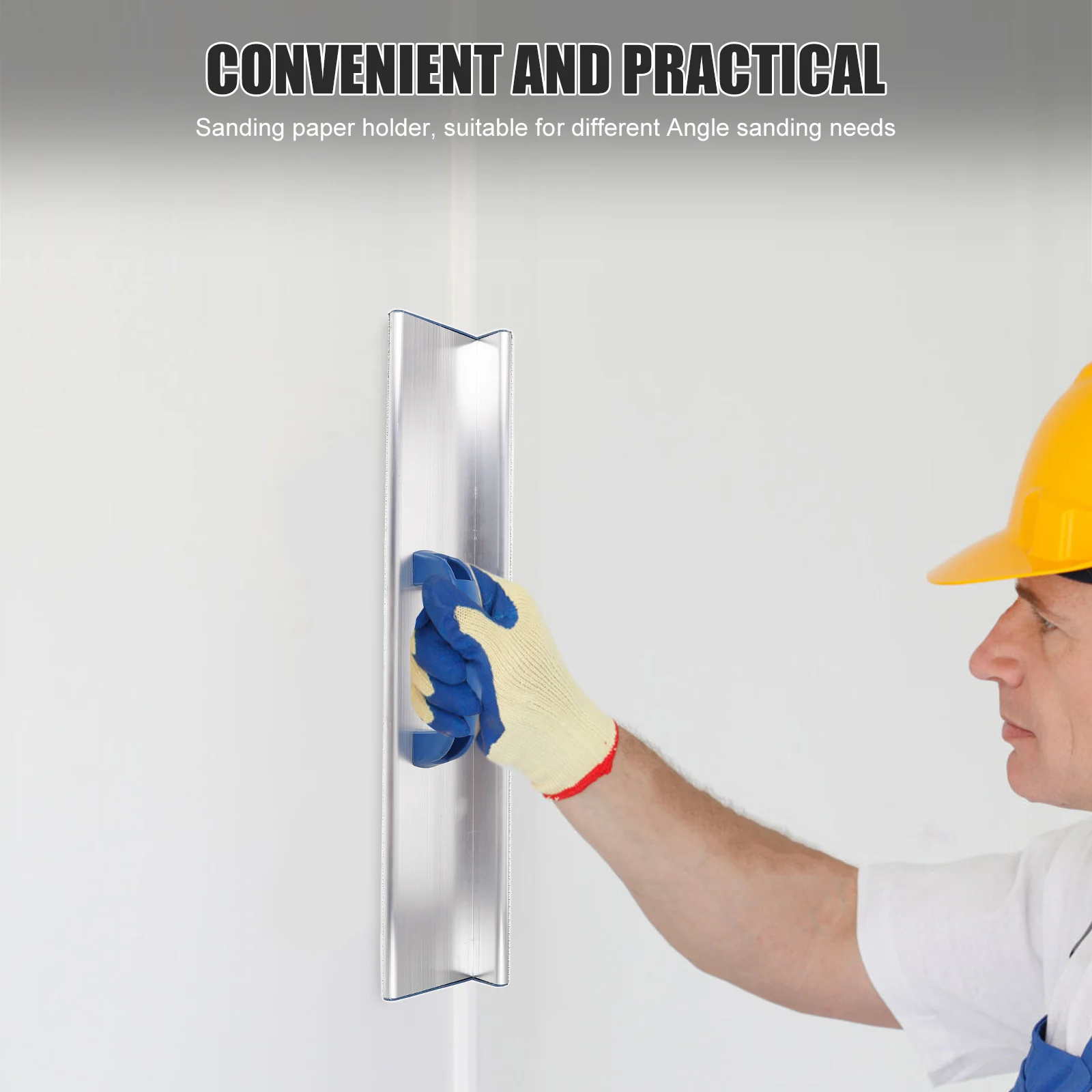 

Sandpaper Holder Woodworking Sanding Tool Manual Polishing Tool Extended Corner Sanding Frame for Precise Finishing