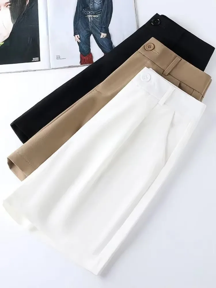 Women's Shorts Solid Casual Loose Summer Ventilate Shorts for Women High Waisted Add Belt Fashion Cotton Linen Short Pants Women