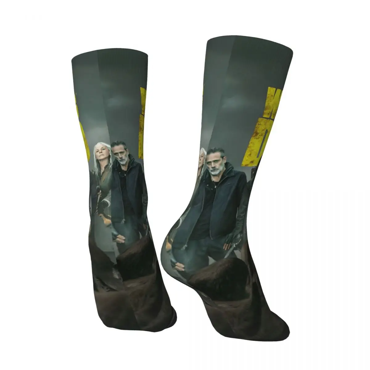 Men Socks The Walking Dead Stockings Autumn Gothic High Quality Socks Graphic Running Sports Non Slip Socks