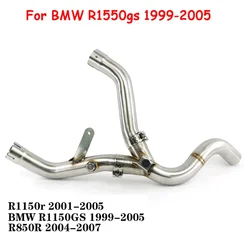 Slip On For BMW R1150GS R1150R R850r R 1150 GS ADV 1999-2005 Escape Decat Pipe Motorcycle Exhaust Catalyst Delete Pipe