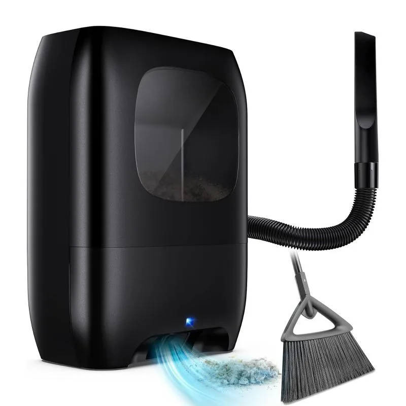 No-contact vacuum cleaning bucket, infrared induction dust collection trash can at the door of household pet hair
