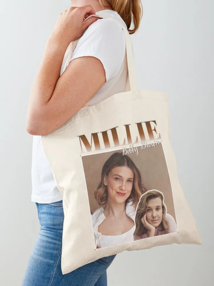 

Millie Bobby Brown Tote Bag tote bags cloth bags tote bag men's shopper bags for women custom bag