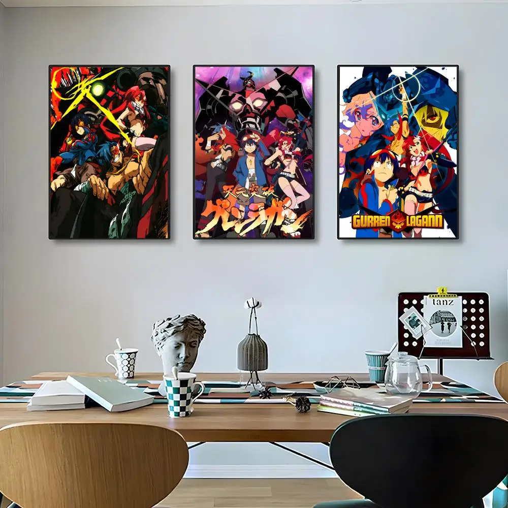 T-Tengen Toppa Gurren-Lagann Poster Classic poster and wall art prints are suitable for living rooms, bedrooms,and home
