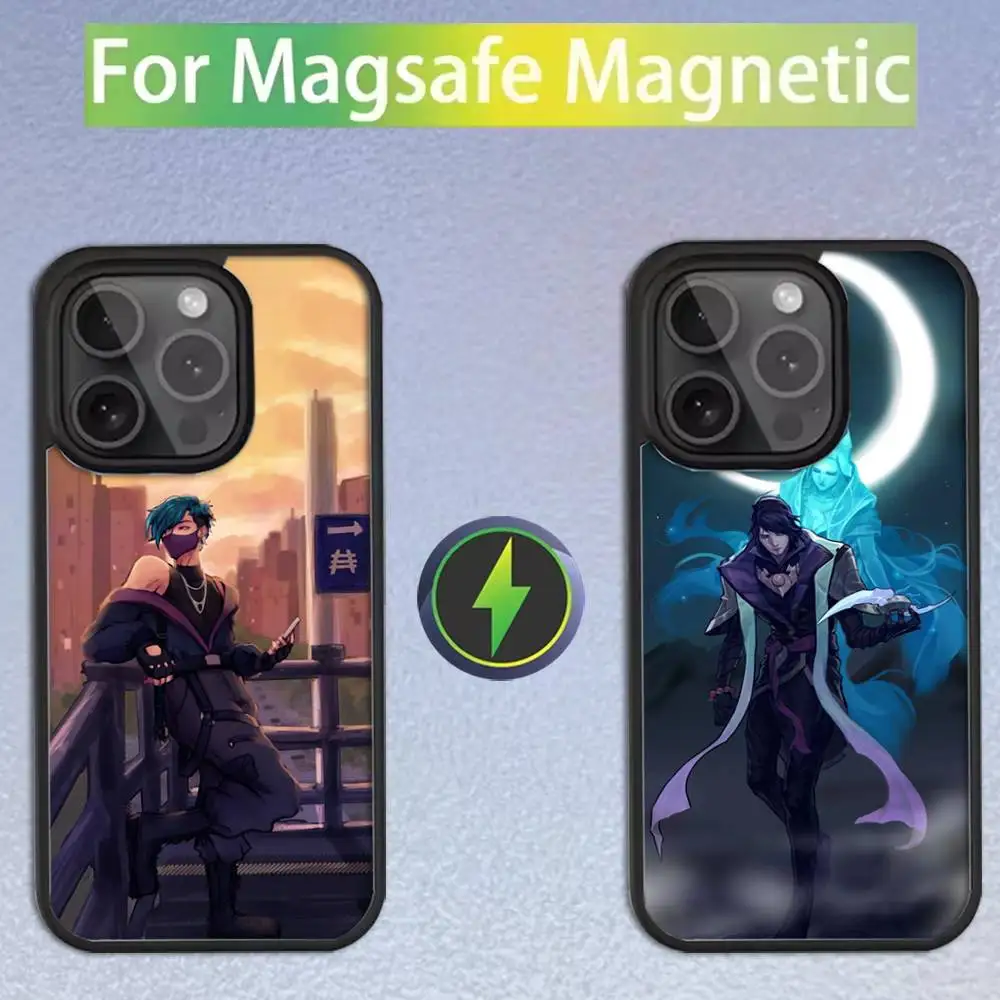 

Game L-LOL Aphelios Phone Case For iPhone 16,15,14,13,12,11,Pro,Max,Plus,Mini,SE Magsafe Magnetic Wireless Charging