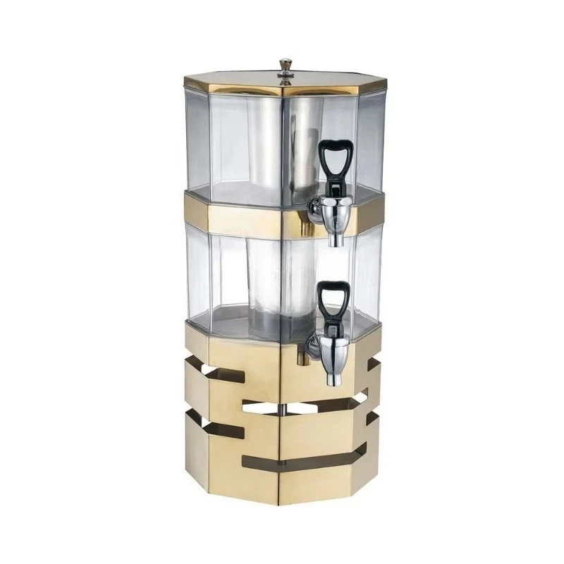 Hotel restaurant buffet dinner hot sale 8L gold-plated plastic beer dispenser