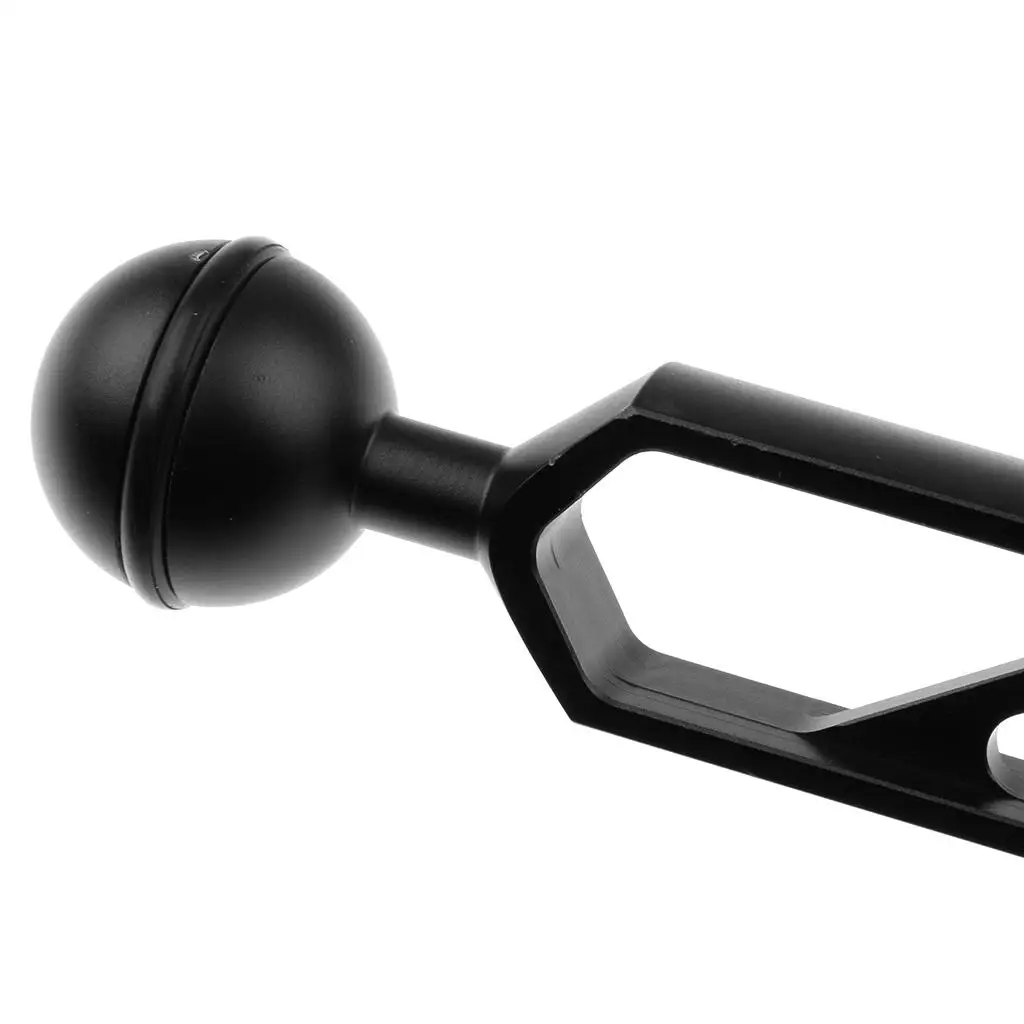 Aluminium Alloy Dual Ball Extend Arm 6 Inch Underwater Photography Gear for Strobe Light Mounting and Video Shooting