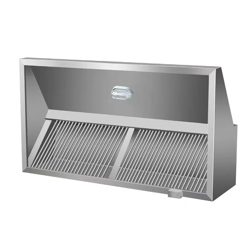 Commercial Electric Aluminum Smoke Exhaust Hood Adjustable Power for Restaurant Hotel Kitchen Extractor