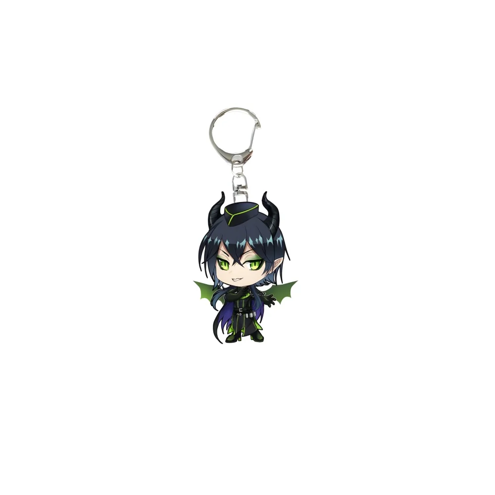 Anime Game Twisted Wonderland HD Cartoon Peripheral Grimdire Crowler Unisex Key Ring Acrylic Pendant Key Chain Props Bag gift