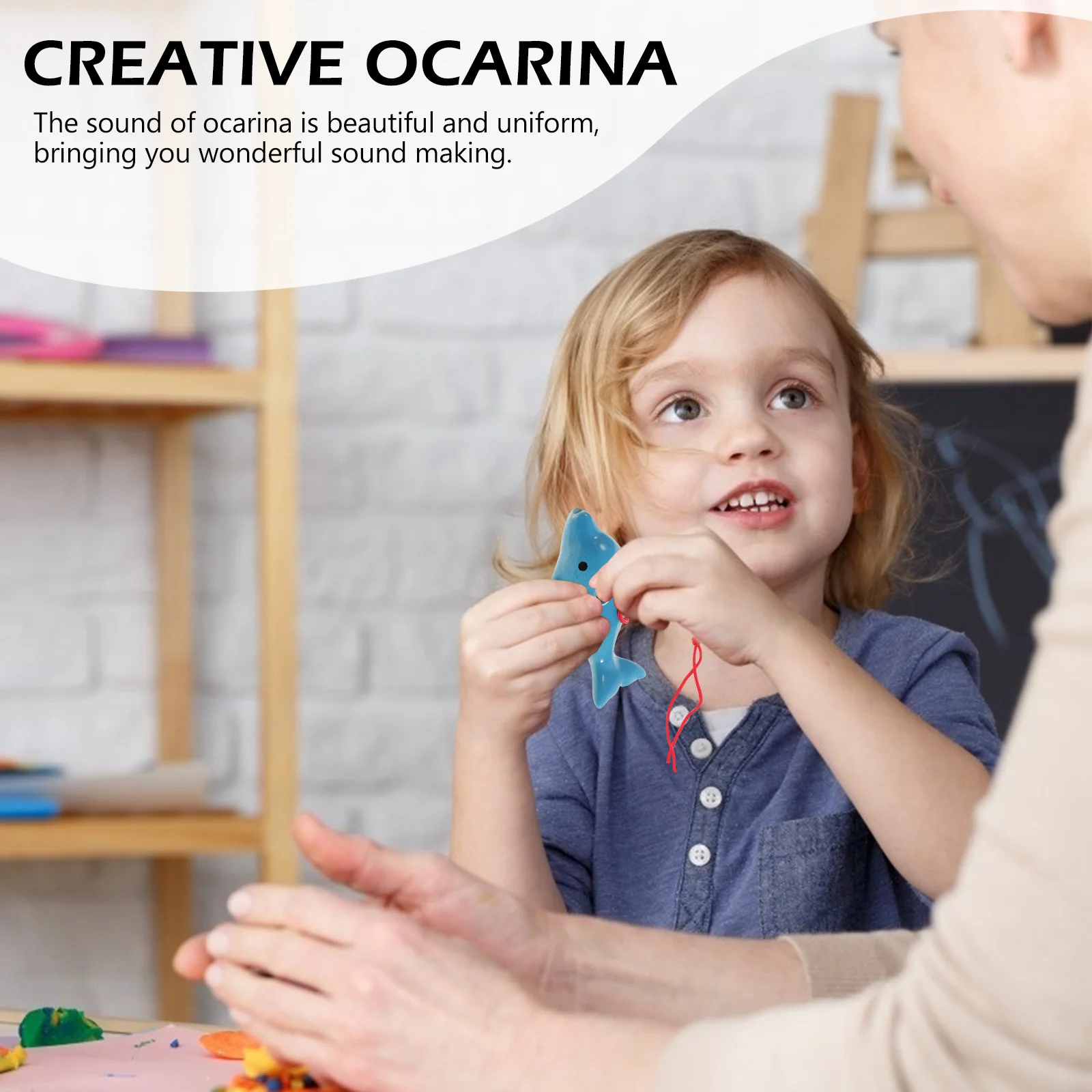 

6-Holes Ceramic Ocarina Beginner Practice Musical Instrument Portable Creative Design Smooth Surface Perfect Gift