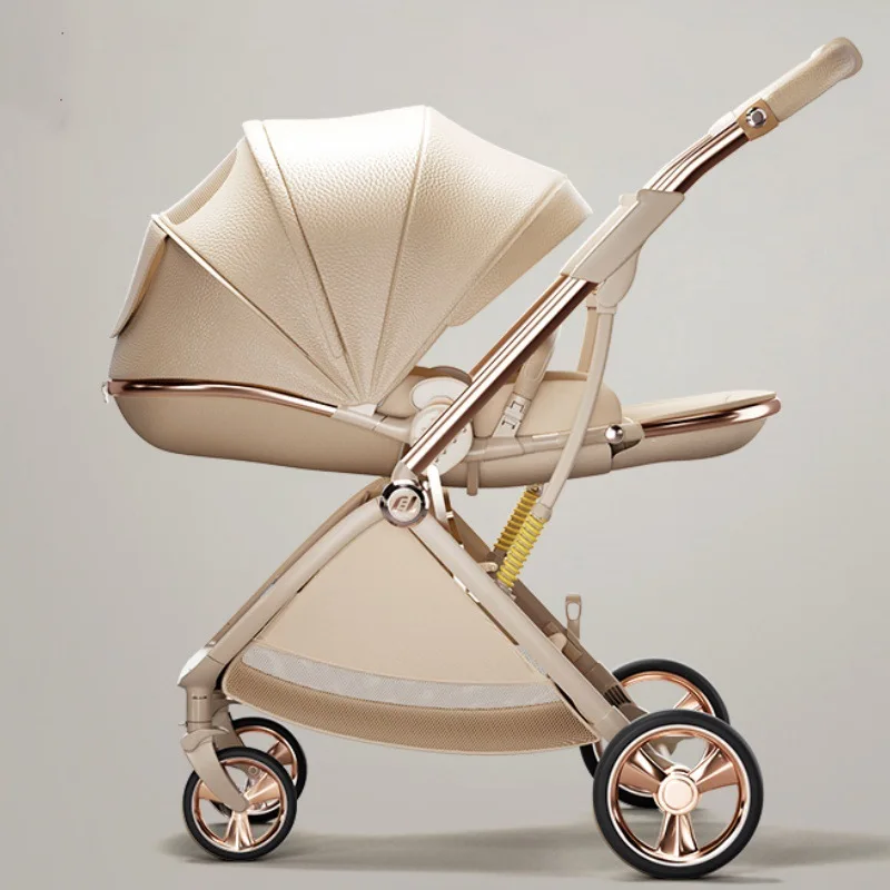 Poussette bébé 6,9 kg, position assise et couchée, de 0 à 3 ans, légère, pliable, haute position, 2 