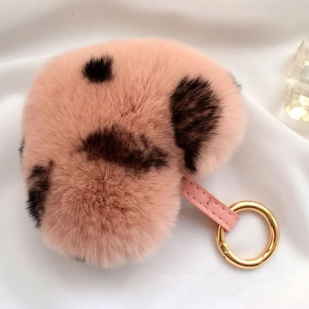 Creative Dot Heart Plush พวงกุญแจเข็มขัดตุ๊กตาน่ารักตุ๊กตาจี้ของเล่นของขวัญวันเกิด Key Ring นักเรียน