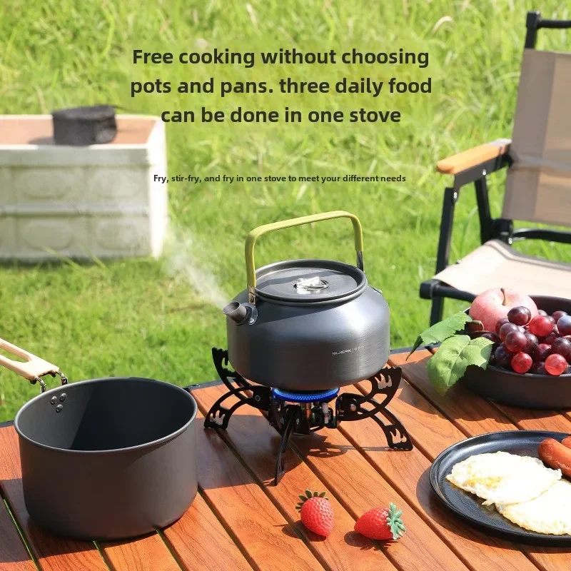 

Flying saucer stove outdoor camping split type small gas stove camping portable folding mini windproof tea stove fire