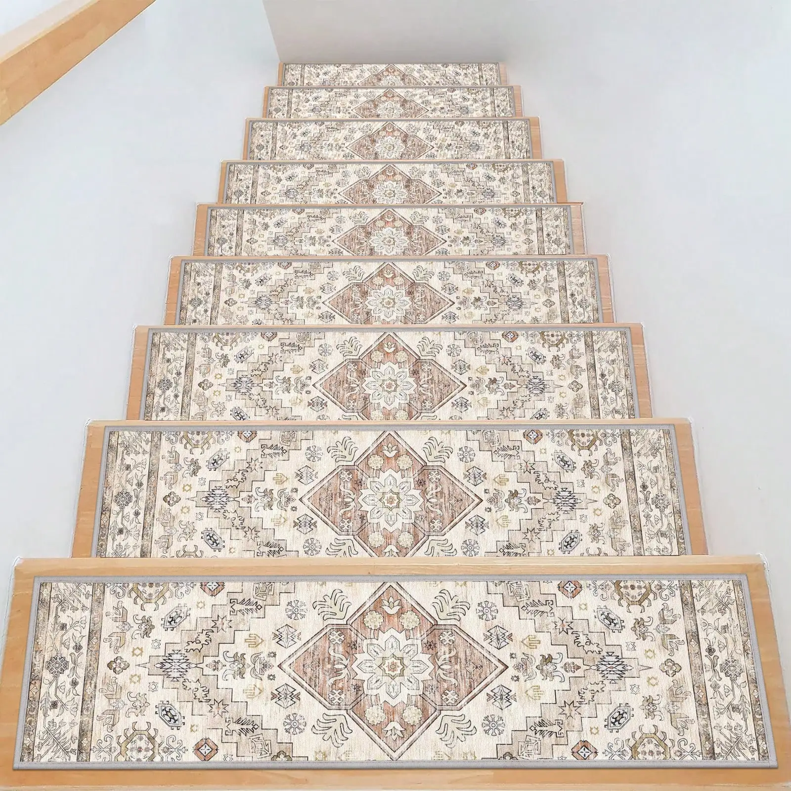 

Stair Treads For Wooden Steps Indoor 15 Pack 8" X 30" Peel And Stick Stair Treads Non Slip Staircase Step Treads R