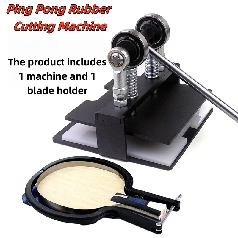 Universal Table Tennis Rubber Cutter Manual Tool for Penhold & Shakehand Paddles Ping Pong Racket Cutting & Gluing