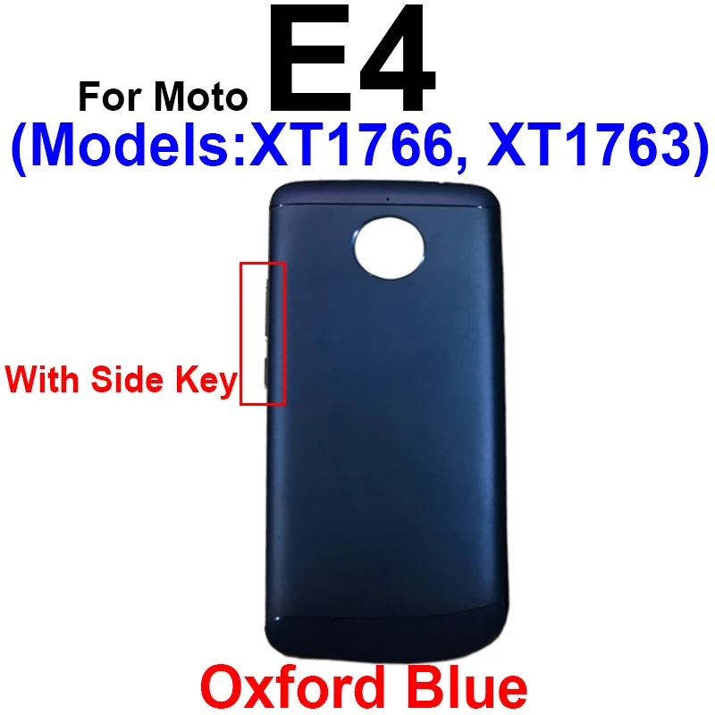 Back Battery Door Housing For Motorola Moto E4 Plus E6 Play E6 Plus E6S 2020 E7 Plus E7 Power Rear Battery Housing Case Cover