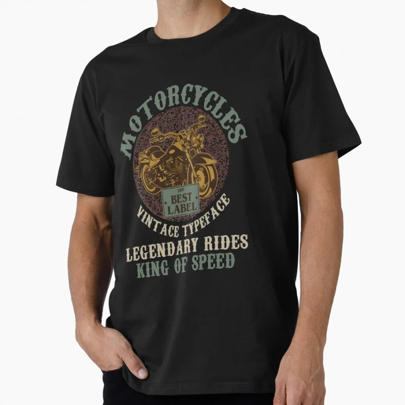 

Motorcycle King of Speed Gift t shirt for Cafe racer 100% cotton O-Neck Short Sleeve Graphic Clothes All size tops S-6XL