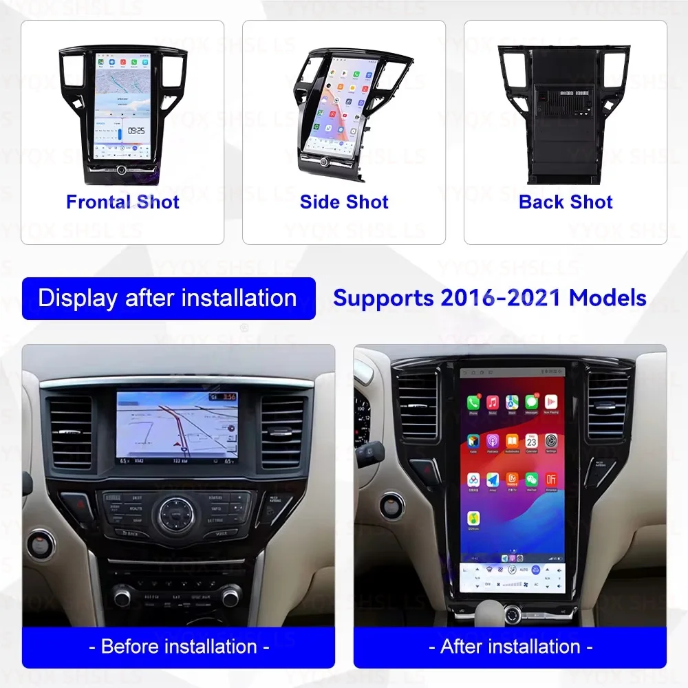 Android For Nissan Pathfinder 2016~2021 GPS Navigation Car Radio Automotive Multimedia Video Stereo Receiver Carplay Head Unit