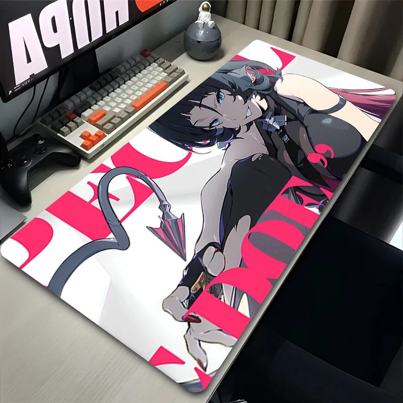 kawaii Mouse Pad Z-zenless Zone Zero Gamer Keyboard Mat Computer Acessories Non Slip pink Gaming Desk Mat cute anime Mousepad