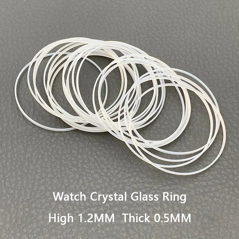 

2/4PCS Dia 26-35mm High 1.2mm Thick 0.5mm White Watch Glass O-Ring Waterproof RingWatch Repair Parts Ring Accessories