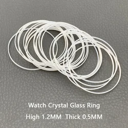 2/4PCS Dia 26-35mm High 1.2mm Thick 0.5mm White Watch Glass O-Ring Waterproof RingWatch Repair Parts Ring Accessories