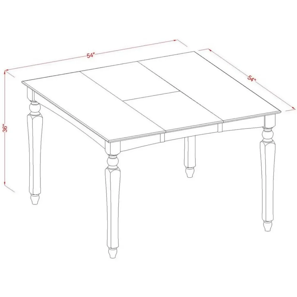 5 Piece Counter Height Pub Set Includes a Square Table with Butterfly Leaf and 4 Dining Room Chairs, Dining Room Sets