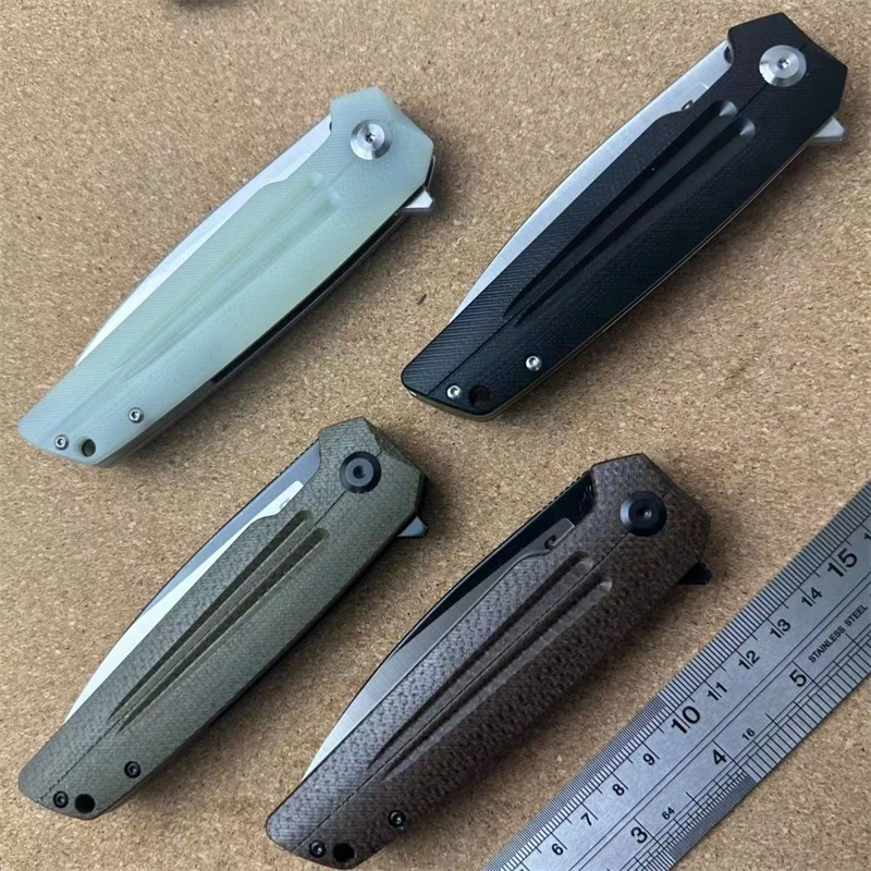 Mais novo sitivien st152 real k110 lâmina faca dobrável micarta lidar com flipper ao ar livre edc bolso acampamento caça faca militar